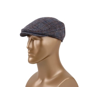 Classic Gray Wool Flat Cap for Men,Stylish Ivy Hat,Traditional Newsboy Cap,Warm Winter Baker Boy Hat,Peaky Blinders Style Cap,Driver Cap