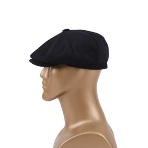 Black Newsboy Cap,Wool ,Wool cap, Flat Cap,Peaky Blinders Hat,Baker Boy Man Hat, ,Gatsby Hat,Men Christmas Gift,Gatsby