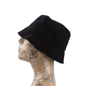 Black Cotton Bucket Hat: Stylish Summer Sun Protection