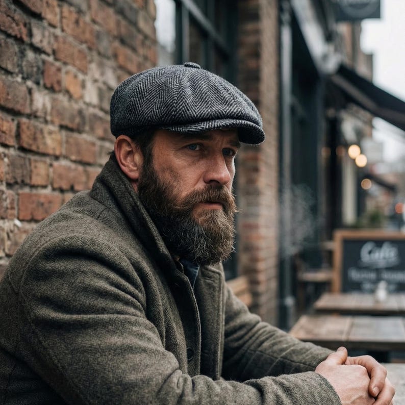 Peaky Blinders hats,Handmade Wool Newsboy Cap: Vintage Style Gatsby Hat image 1