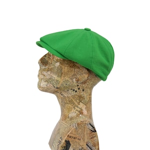 Green Summer Linen Newsboy Cap, One Size Fit All,Summer Hat,Peaky Blinders Hat, flat cap,Gatsby Hat,Flat cap,Tommy Shelby Hat,Groomsmen