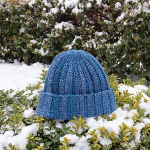 Hand Knit Multicolor Beanie: Chunky Crochet Boho Winter Cap image 6
