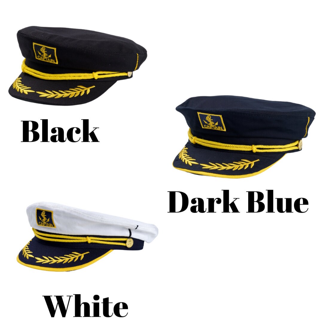 thumbnail image 2 of Captain And First Mate Hats Set - Nautical Boating Accessories 2 of 14