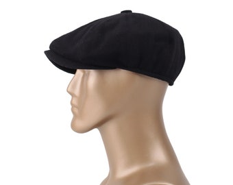 Handmade Wool Newsboy Cap: Vintage Peaky Blinders cap