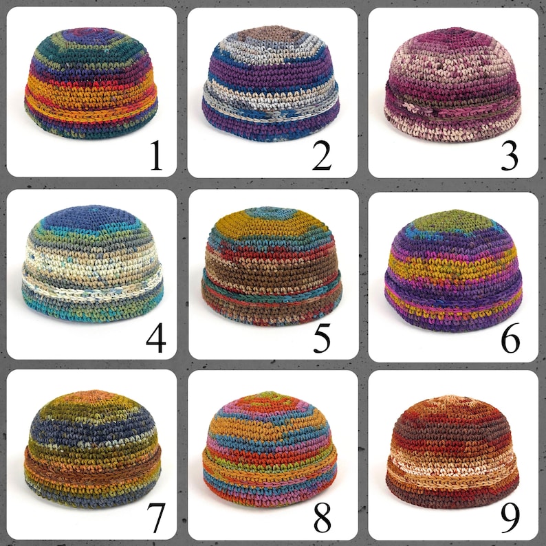 Gorro de pescador de ganchillo hecho a mano imagen 18