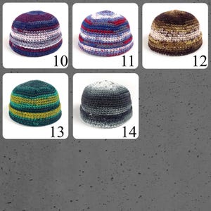 Gorro de pescador de ganchillo hecho a mano imagen 19