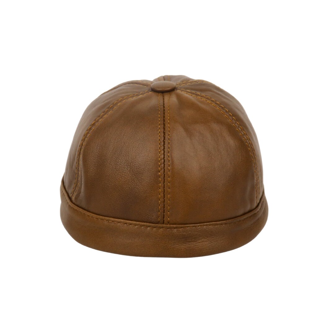 Brown Docker Cap,adjustable Cap,fisherman Beanie,cap,skull