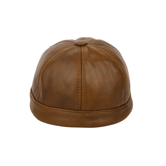 Brown Docker Cap,adjustable Cap,fisherman Beanie,cap,skull