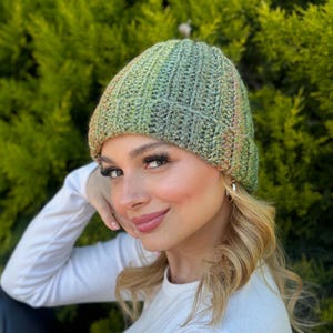 Hand Knit Beanie,Warm Caps,Multicolor Beanie, Boho Beanie,Cozy Chunky knit,Funky Beanie,Unisex Beanie,Winter Beanies