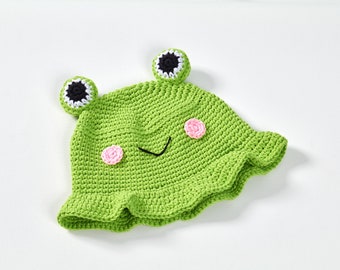 Jolie grenouille, abeille, vache, chapeau aux fraises, bob, chapeau fait main au crochet