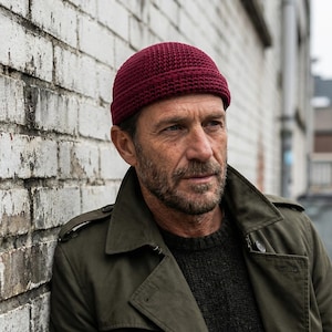 Handmade Crochet Docker Cap: Unisex Fisherman Beanie