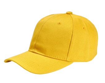 Cotton Baseball Cap, Adjustable Sun Hat, Unisex Summer Cap