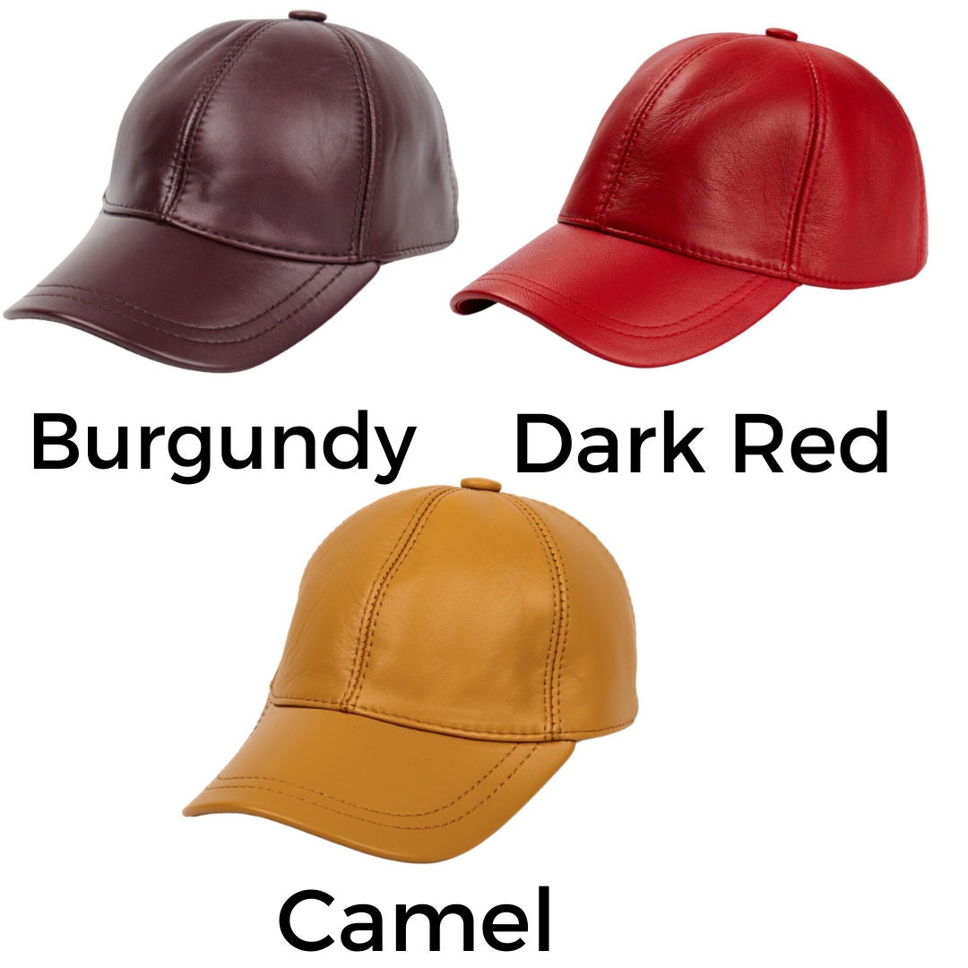 Genuine Leather Baseball Cap: Unisex Adjustable Hat, 20  display picture 3