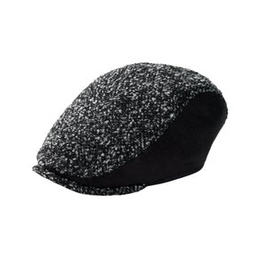 Classic Black Wool Flat Cap for Men,Stylish Ivy Hat,Traditional Newsboy Cap,Warm Winter Baker Boy Hat,Peaky Blinders Style Cap,Driver Cap