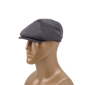 Gray Newsboy Cap,Wool ,Wool cap, Flat Cap,Peaky Blinders Hat,Baker Boy Man Hat, ,Gatsby Hat,Men Christmas Gift,Gatsby