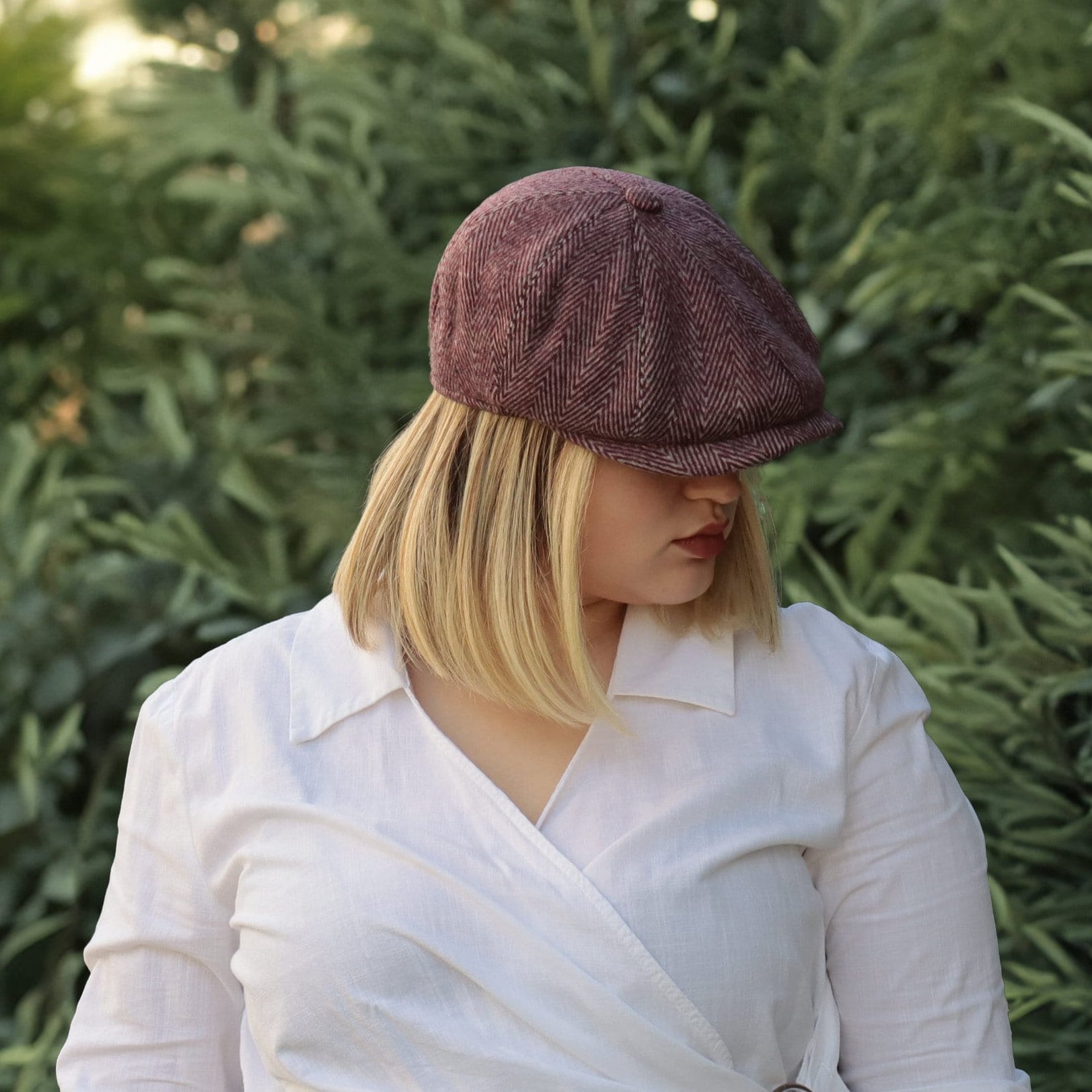 帽子 TheThreeRobbers BB CAP WOOL burgundy TheThreeRobbers BB CAP WOOL burgundy（Beanie Style Cap）