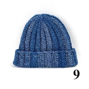 Hand Knit Multicolor Beanie: Chunky Crochet Boho Winter Cap 9