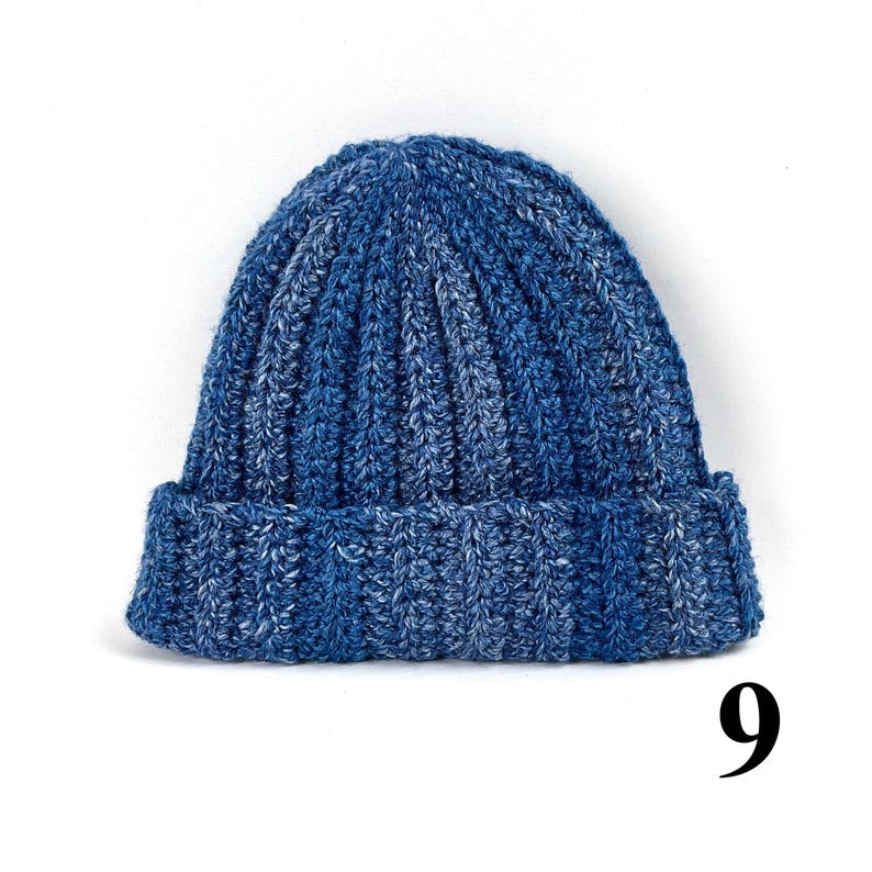 Hand Knit Multicolor Beanie: Chunky Crochet Boho Winter Cap 9