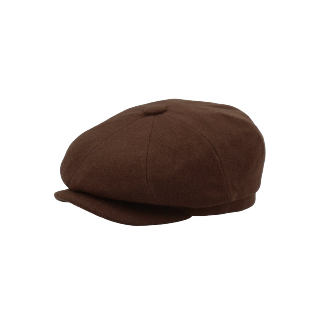 Vintage Y2K August Wool‎ Brown Bow Newsboy Cap Cabbie Painters Satin Lined Men main image 4