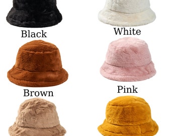 Luxurious Brown Faux Fur Bucket Winter Hat Buy Chocolate Brown Faux Fur Bucket Hat from Next USA main image 3