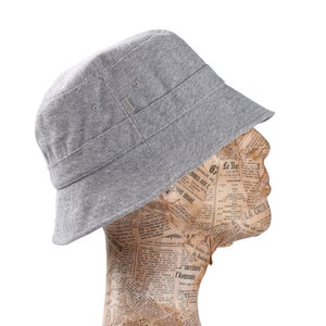 Gray Cotton Bucket Hat: Stylish Summer Sun Protection
