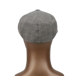 Casquette gavroche en lin d'été gris foncé, chapeau Bakerboy, chapeau Peaky Blinders, casquette plate irlandaise, chapeau Gatsby, chapeau Tommy Shelby, chapeau Ivy, cadeau fête des pères image 5