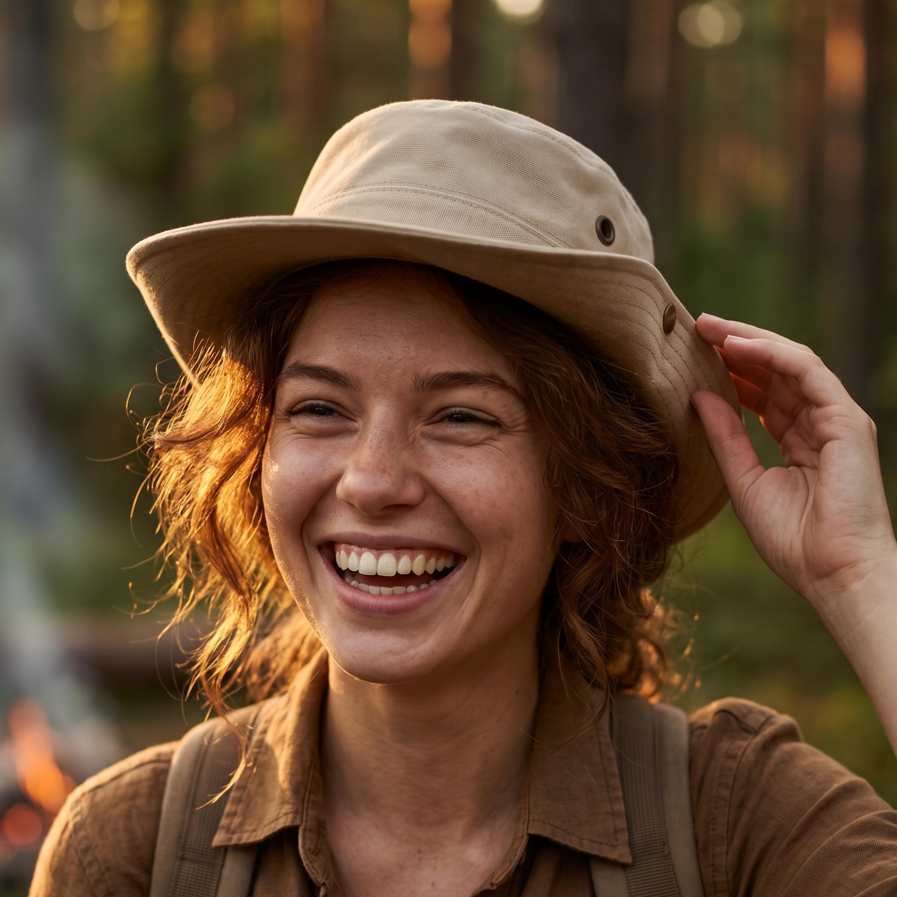 Green Cotton Safari Hat: Outdoor Sun Protection With Chin Strap - Etsy