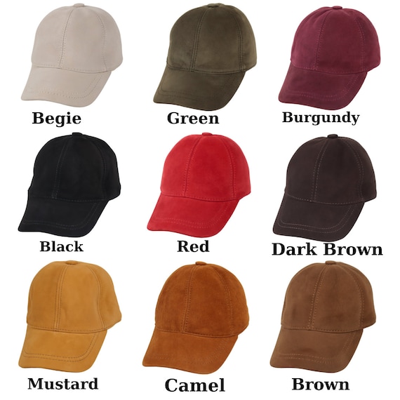 Structured Baseball Cap In Faux Suede Leather - Adjustable, Royal Blue, One Size Fits Most - View #9