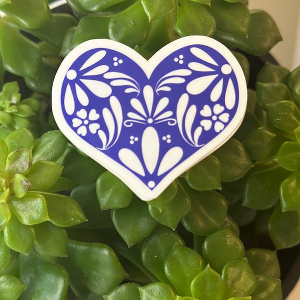 Corazon de Talavera Azul sticker