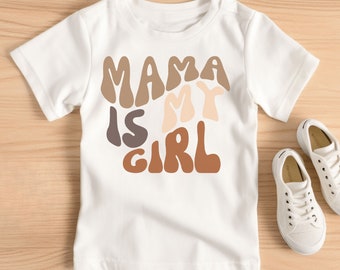 Adorable maman est ma fille T-shirt pour tout-petit, T-shirt mignon pour tout-petit, Vêtements mignons, Mode pour tout-petits,