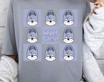 Skzoo Wolf Chan Shirt, Stray Kids Bang Chan tee, Kpop gifts for Stay, SKZ world tour concert tee, Skzoo characters merch, Korean fashion tee