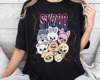 Stray Kids Shirt with SKZOO Characters, Kpop Merch Shirt,  SKZ Concert Shirt, SKZ Lover Tee, Stray Kids Tour Merch, Gift for Stray Kids Fans