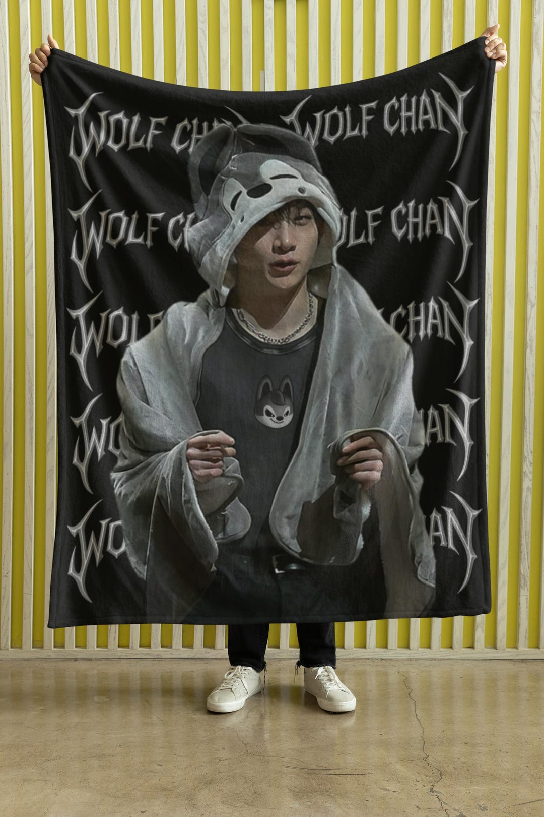 Stray Kids Blanket With Bang Chan & Wolf Chan, Custom SKZOO Kpop