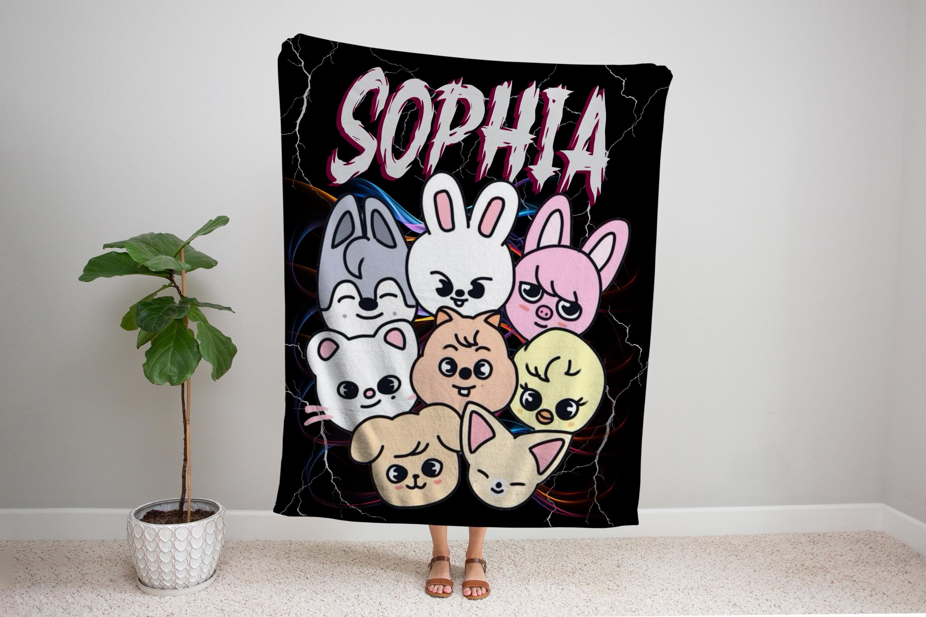 Stray Kids Skzoo Blanket - Etsy
