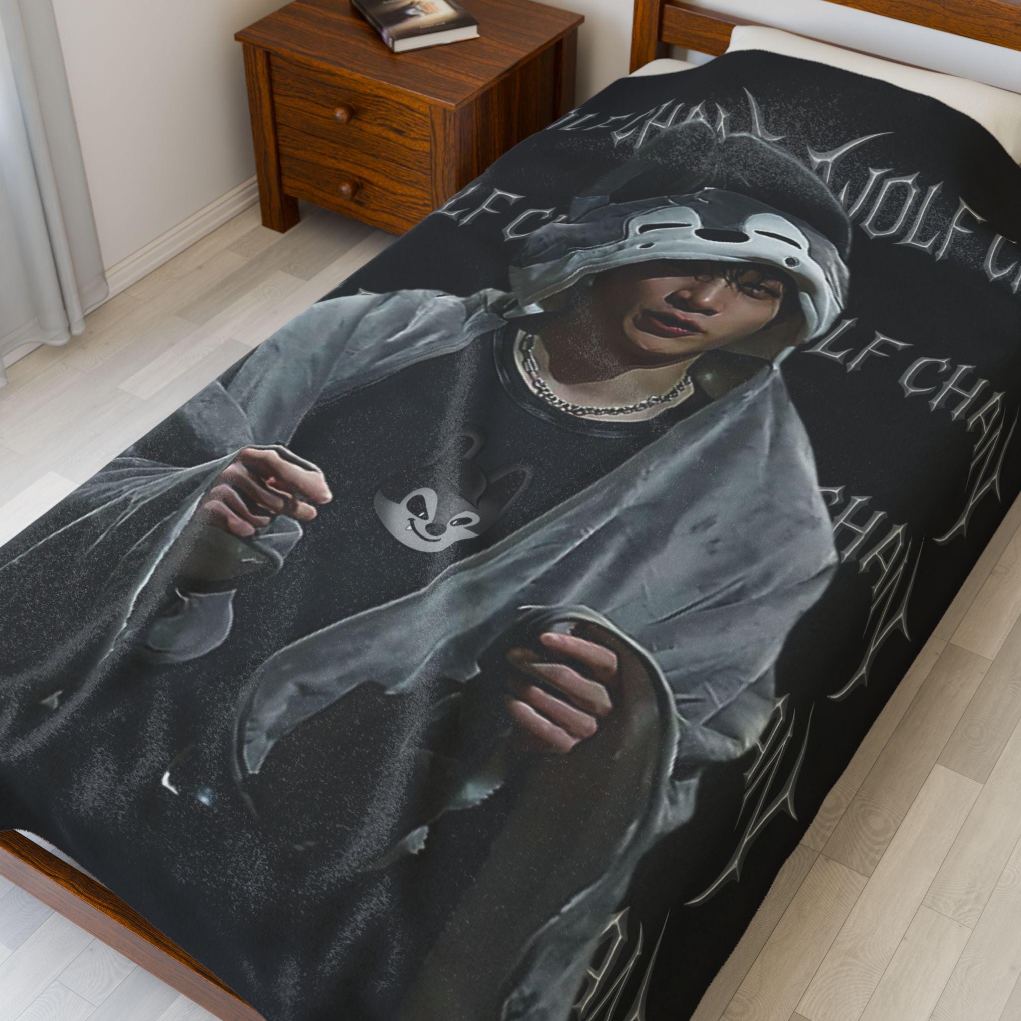 Stray Kids Blanket With Bang Chan & Wolf Chan, Custom SKZOO Kpop
