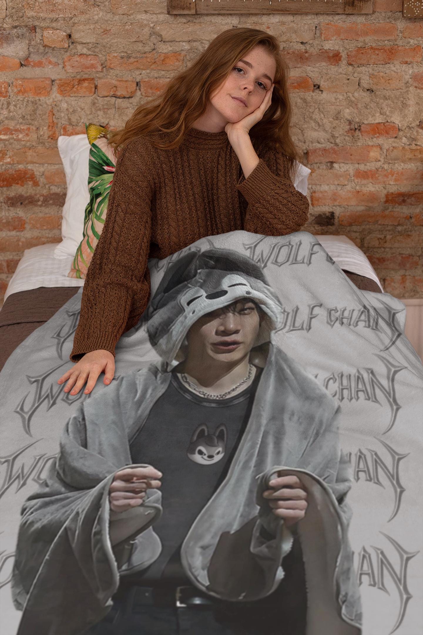 ウルフチャン　ブランケット　ソウルコン　skzoo Stray Kids Stray Kids Xmas POPUP STORE 2023 bang chan Wolf Chan Blanket | eBay