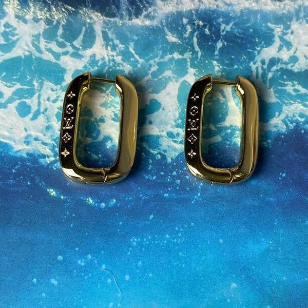 Louis Vuitton Hoop Earrings Etsy