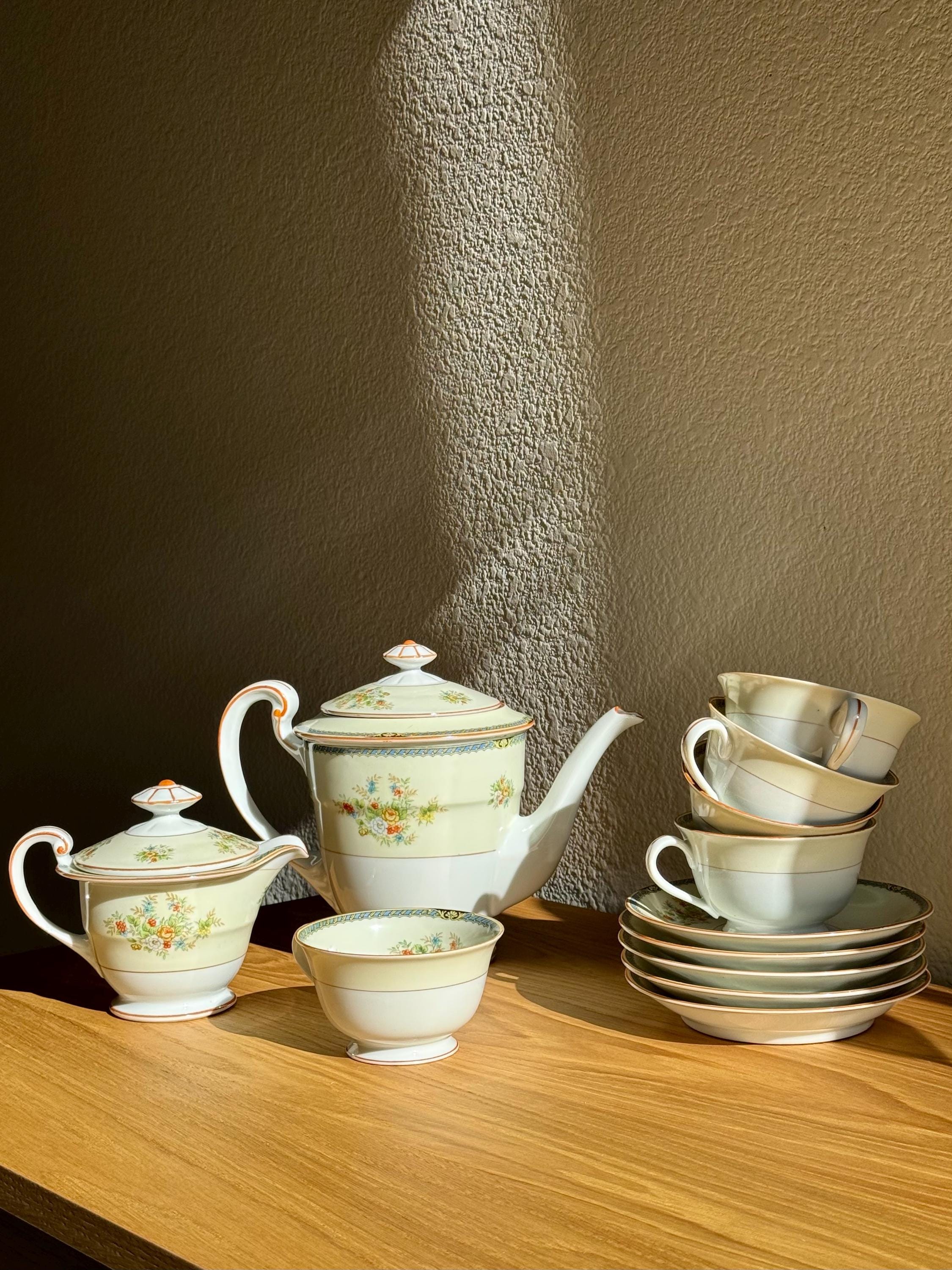 Antique Noritake Japanese Tea Set - Etsy