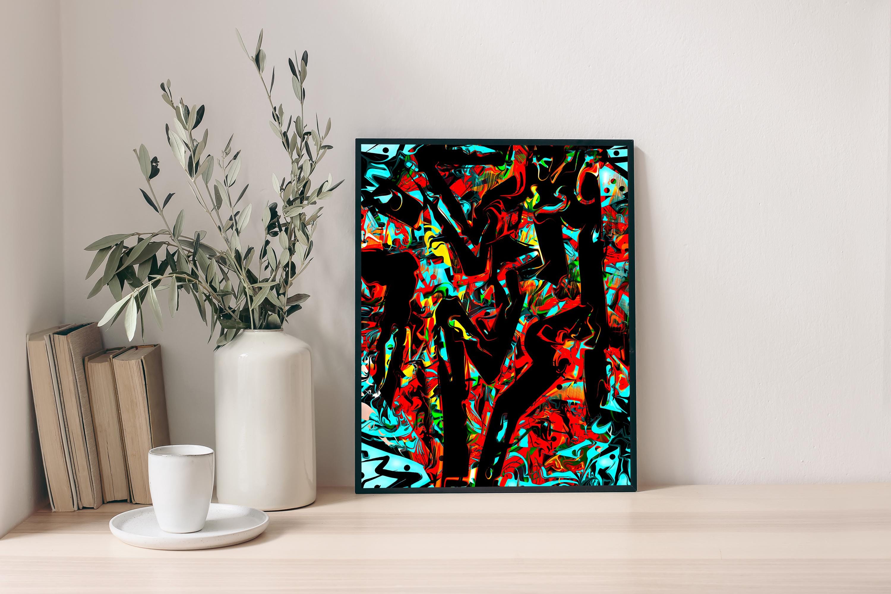 Digital Art Printable Wall Art Abstract Instant Digital Download Print ...