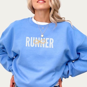 Cute Running Womens Jumper, 5K 10K Half Marathon Race Finisher Gift, Running Motivation Sweatshirt, Running Gifts for Her, Gifts for Runners