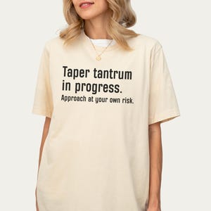 Funny Taper Tantrum Running T-Shirt, Gifts for Runners, Running Motivation Gifts with Humour, Runner Shirt, Half Marathon Race Training Gift