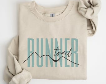 Trail Running Jumper, Fell Runner Gifts, Trail Running Motivation Gift, Hill Trail Runner Gift for Her, Trail Running Sweatshirt Friend Gift