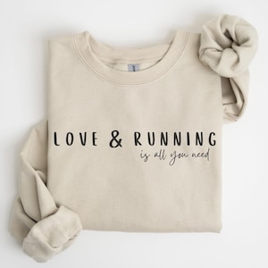 Love Running Jumper, Gifts for Runners, Cute Running Sweatshirt, 5K 10K Running Gifts For Women, Love Runner Shirt, Runner Gift for Her