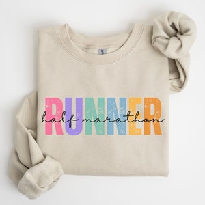 Half Marathon Runner Jumper, Gifts for Runners, Half Marathon Finisher Sweatshirt, Cute Marathoner 13.1 Miles Jumper, Runner Gifts for Her