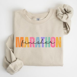 Marathon Finisher 2025 Shirt, Running Gifts, Cute Marathoner Jumper Gift for Her, Marathon Runner 26.2 Jumper, Running Motivation Sweatshirt
