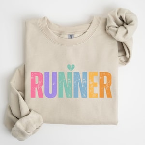 Runner Jumper, Gifts for Runners, Motivational Running Training Sweatshirt, 5K 10K Running Gifts For Women, Cute Running Women Sweatshirt