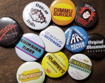 BRANDS 1 inch Button Pins - 11 types - Metalocalypse, Dethklok