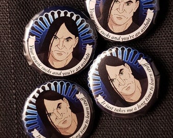 Nathan Explosion 1 inch Button Pins - Metalocalypse, Dethklok