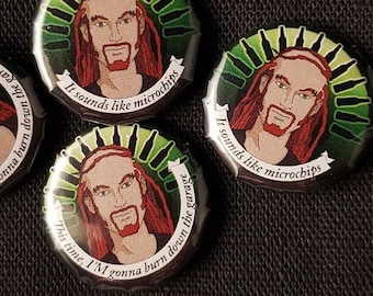 Pickles the Drummer 1 inch Button Pins - Metalocalypse, Dethklok