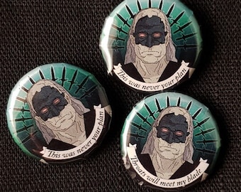 Metal Masked Assassin 1 inch Button Pins - Metalocalypse, Dethklok